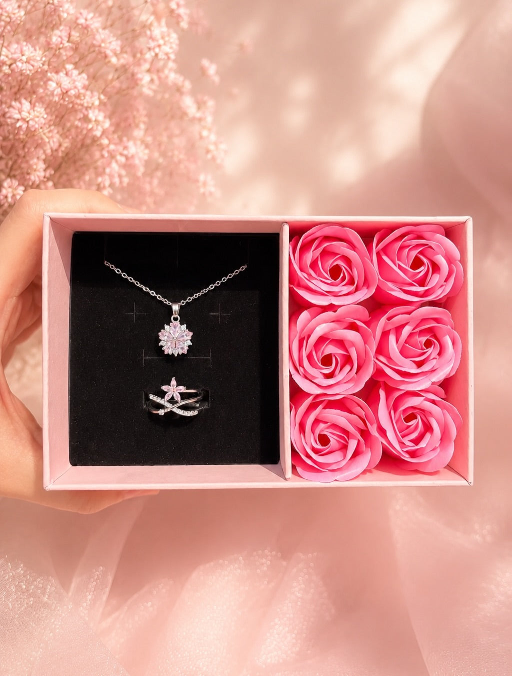 Luminous Tulip Necklace & ring