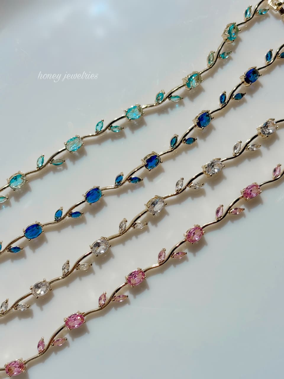 Luminous Silver-Plated Crystal Tulip Bracelet — Exlusive Designer Box Included