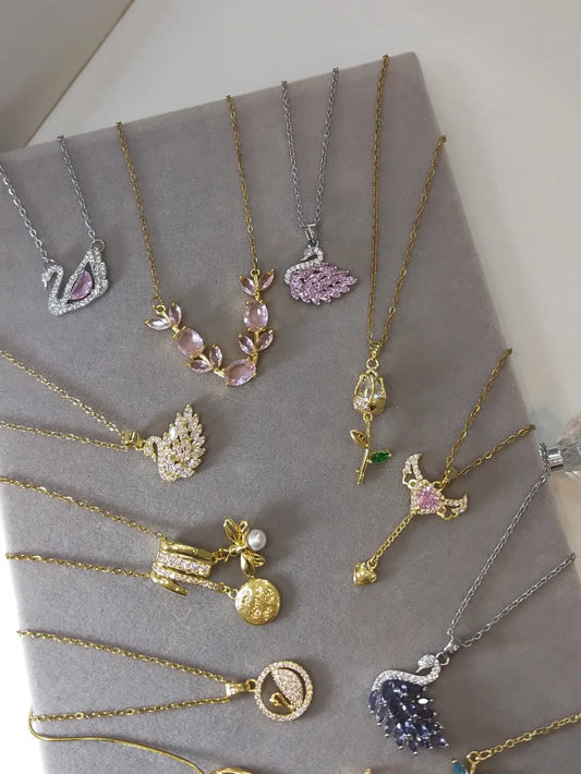 Luminous Swan & mix Pendant (Limited time offer)