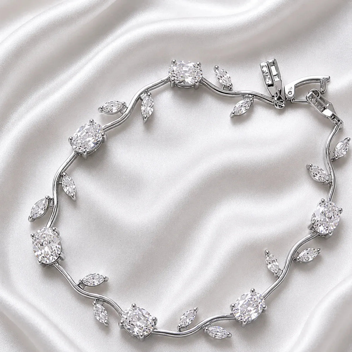 Luminous Gold Plated Crystal Tulip Bracelet Exclusive Designer Gift Box Included